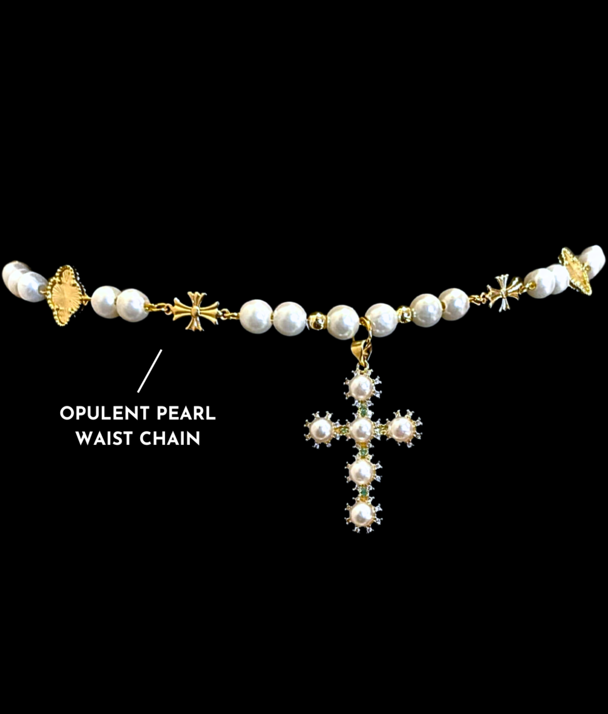 Opulent Pearl Waist Chain