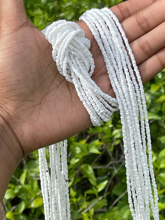 White Waist Beads