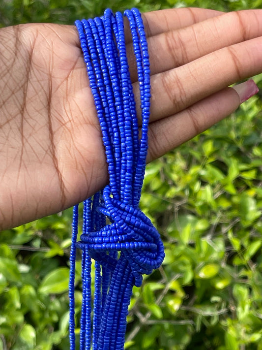 Matte Blue Waist Beads