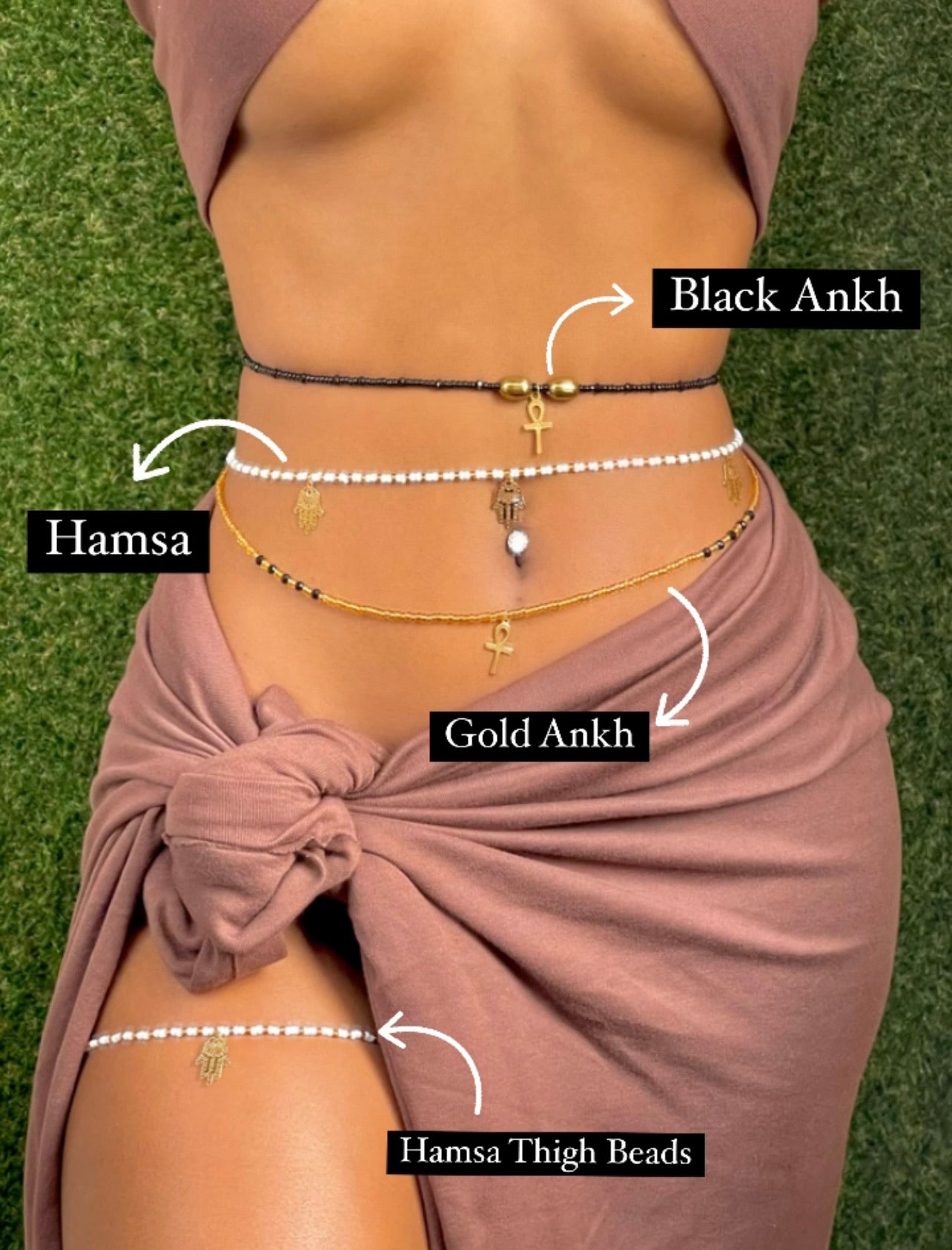 Authentic Waist Beads for Women, African Waist Beads, 45 Inches Crystals Waist  Beads , Belly Beads SALE 